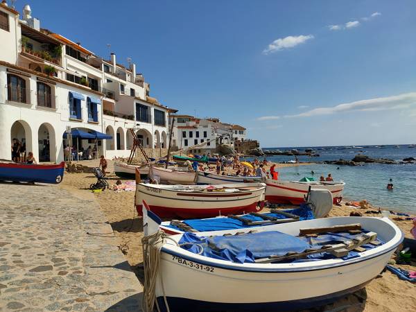 Port Bo beach or Platja de les Barques Calella de Palafrugell