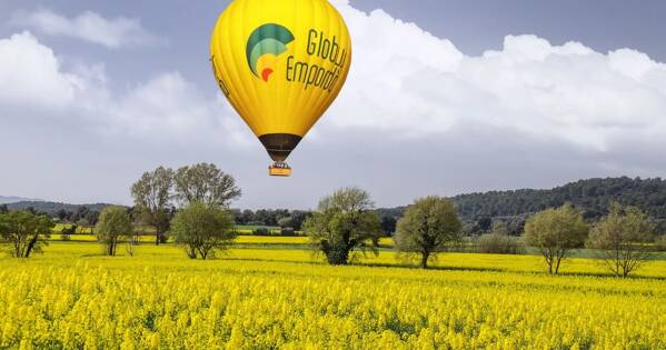 Vol privat en globus a la Costa Brava (6 persones)